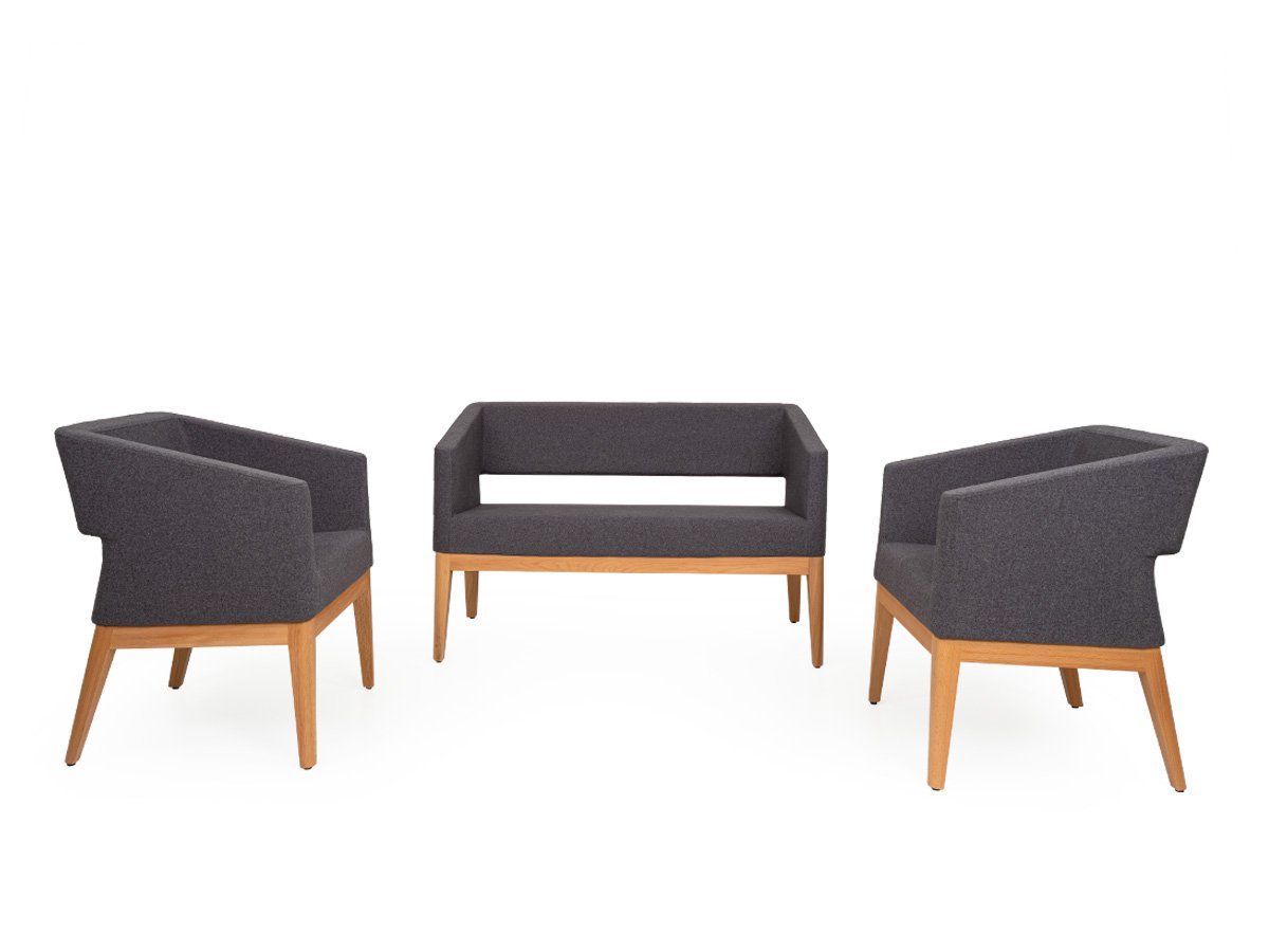 Retro Ahşap Ayaklı Misafir Koltukları