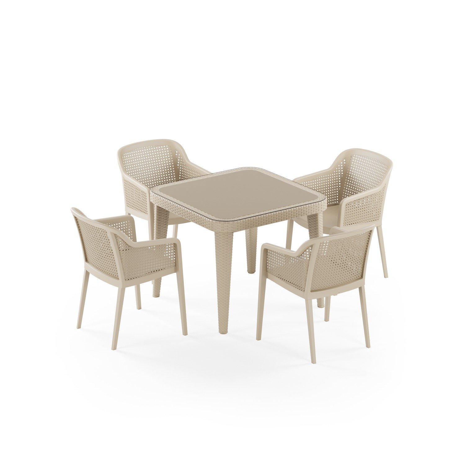 Osaka 90x90 ve Octa 4 Kişilik Masa Takımı