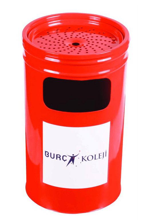 Direğe Monte Boyalı Alttan Boşaltmalı Dış Mekan Çöp Kovası